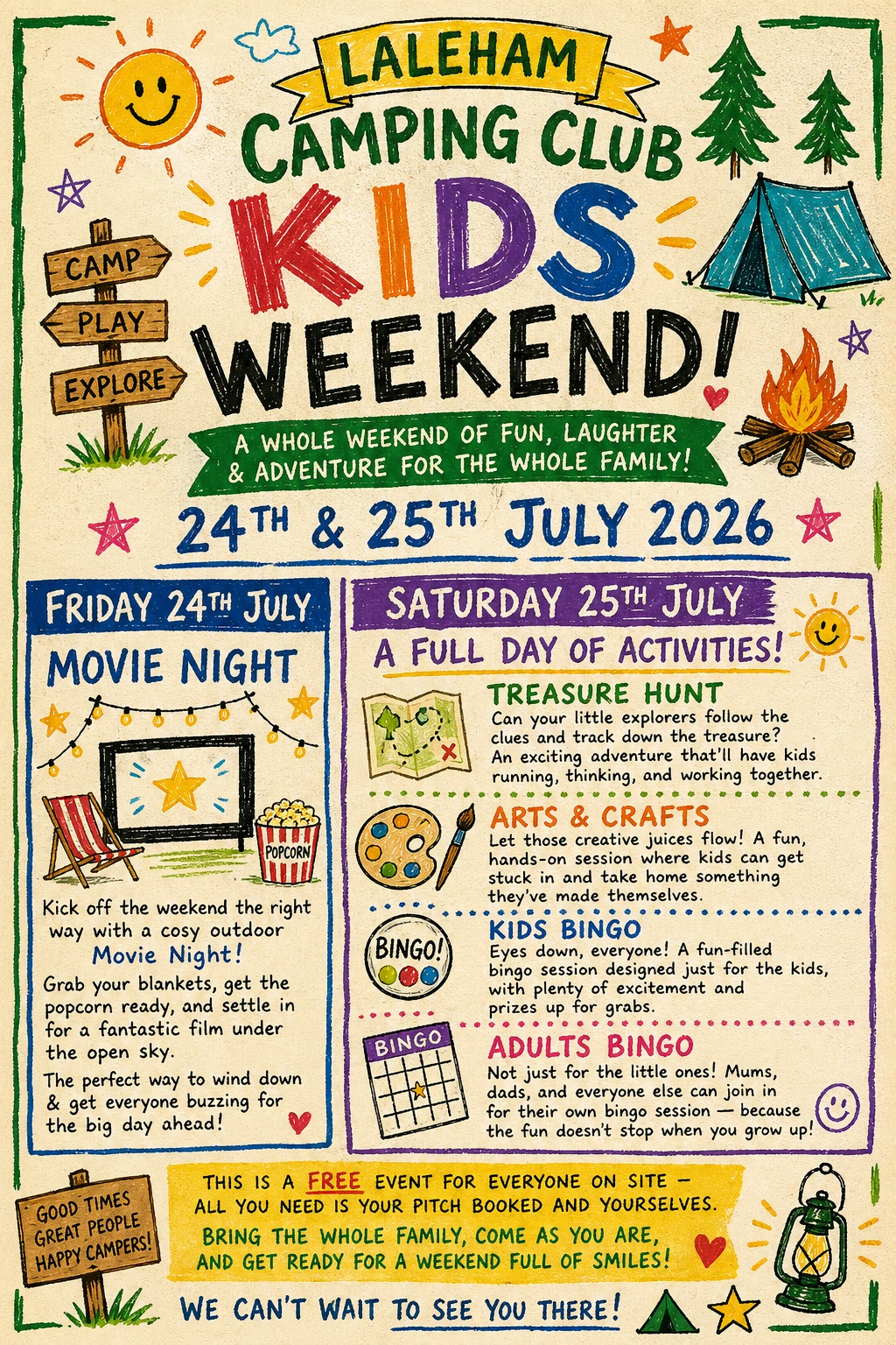 kids weekend poster